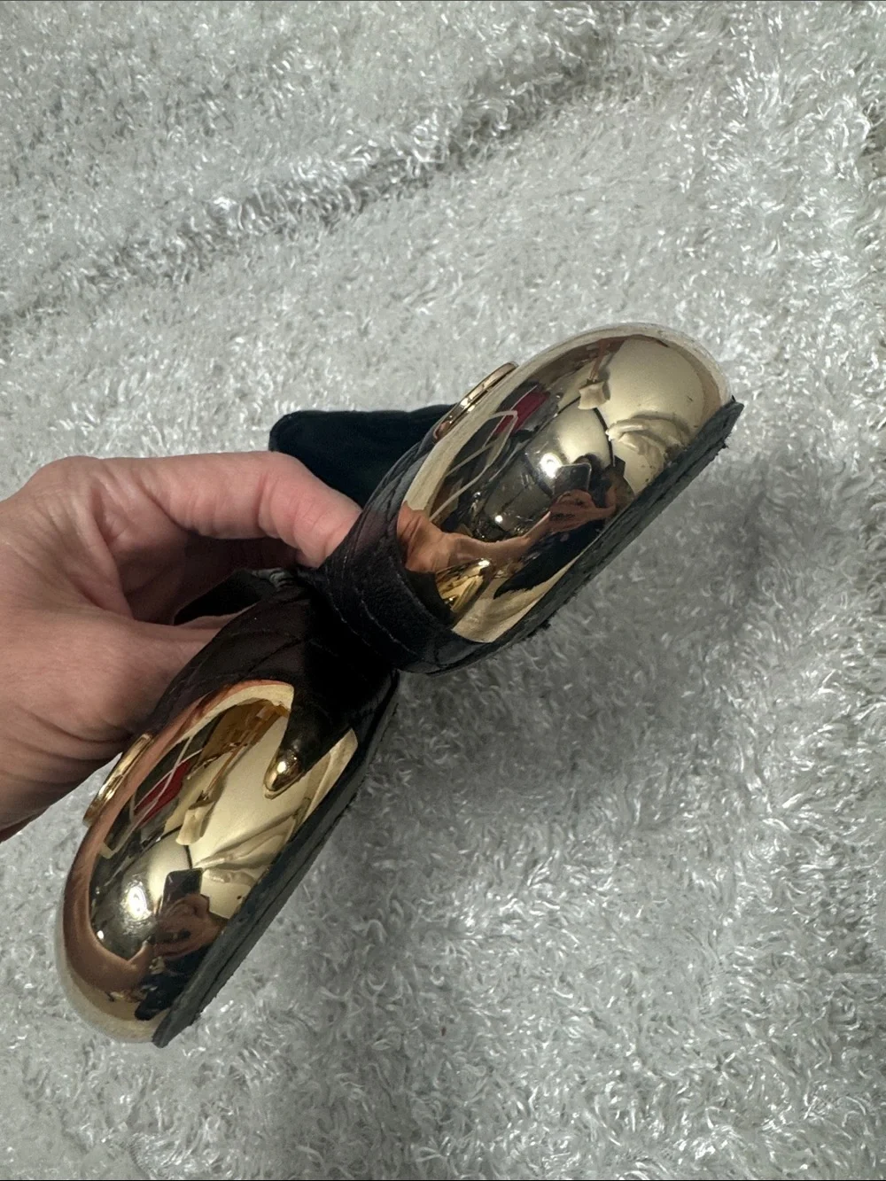Tory Burch women’s black gold flats size 7.5